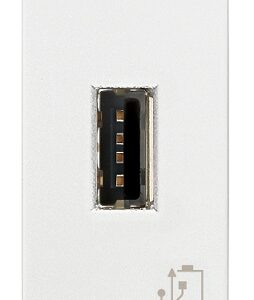 Unità di Alimentazione USB 1 Modulo Bianca